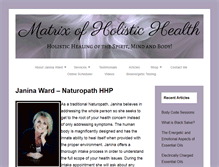 Tablet Screenshot of matrixofholistichealth.com